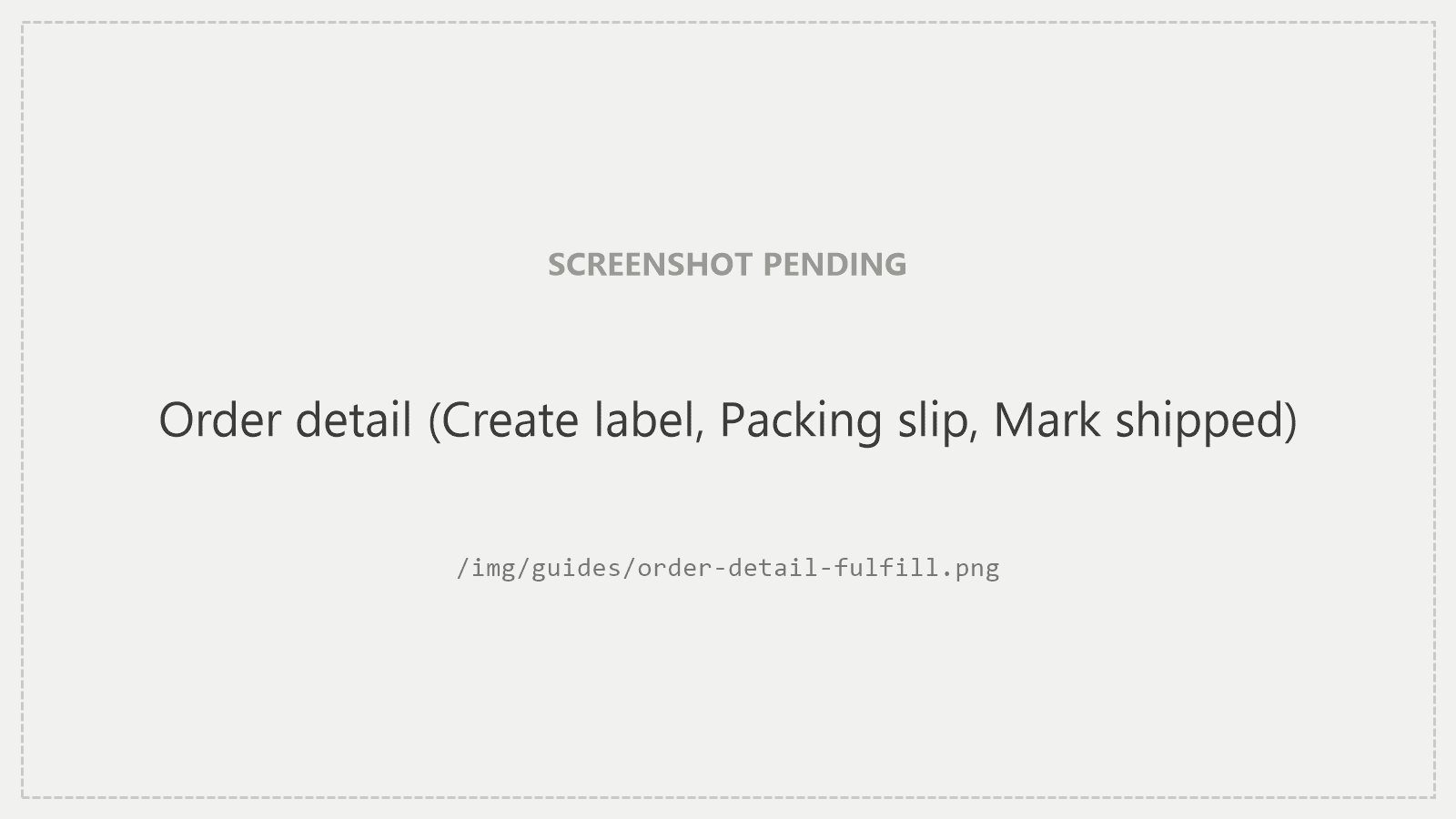 An order detail's Fulfillment card: status badge, the Advance status dropdown, and the tracking form.