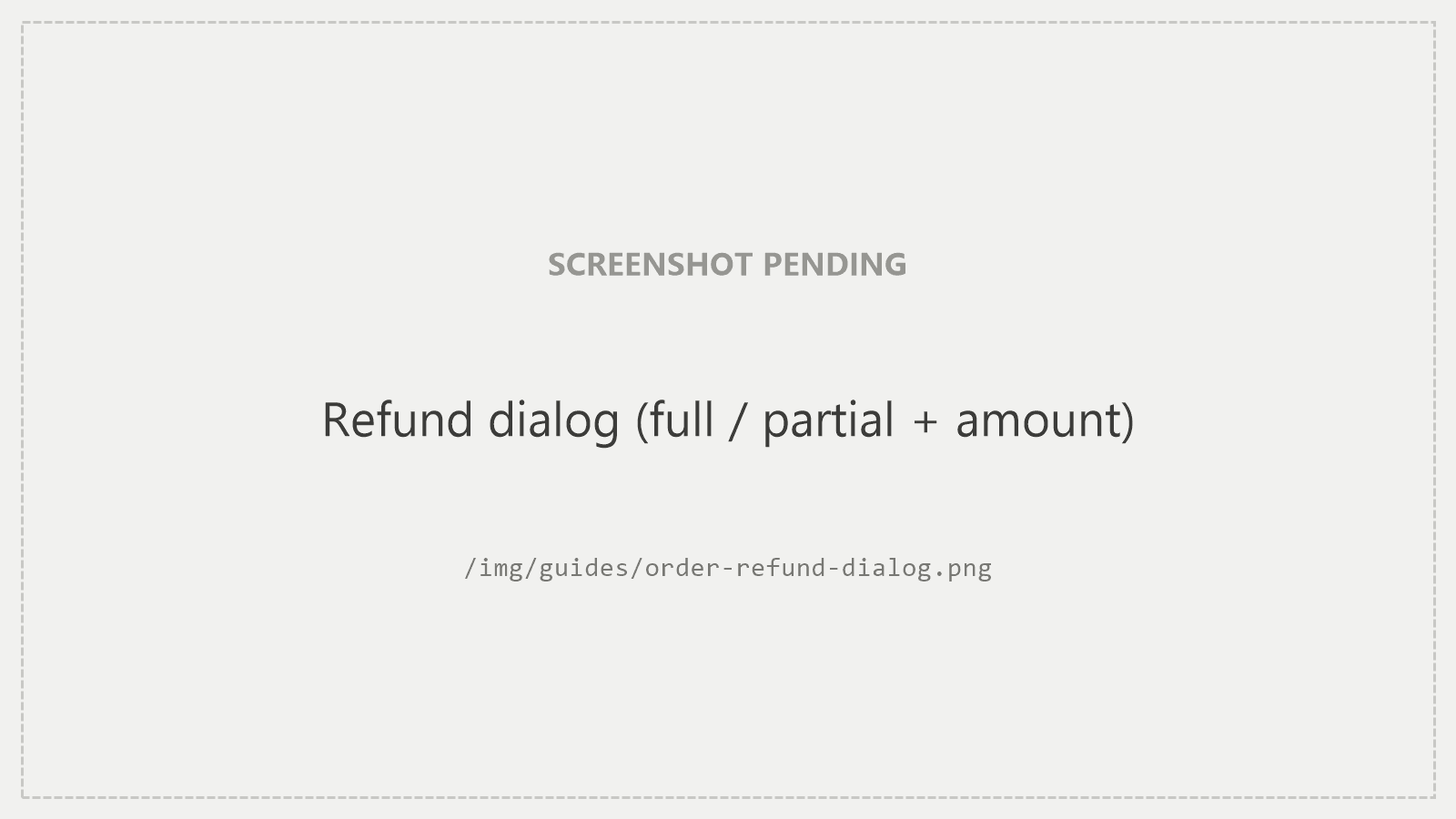 The Refunds card: amount, reason, restock checkbox, and the Issue refund confirmation.