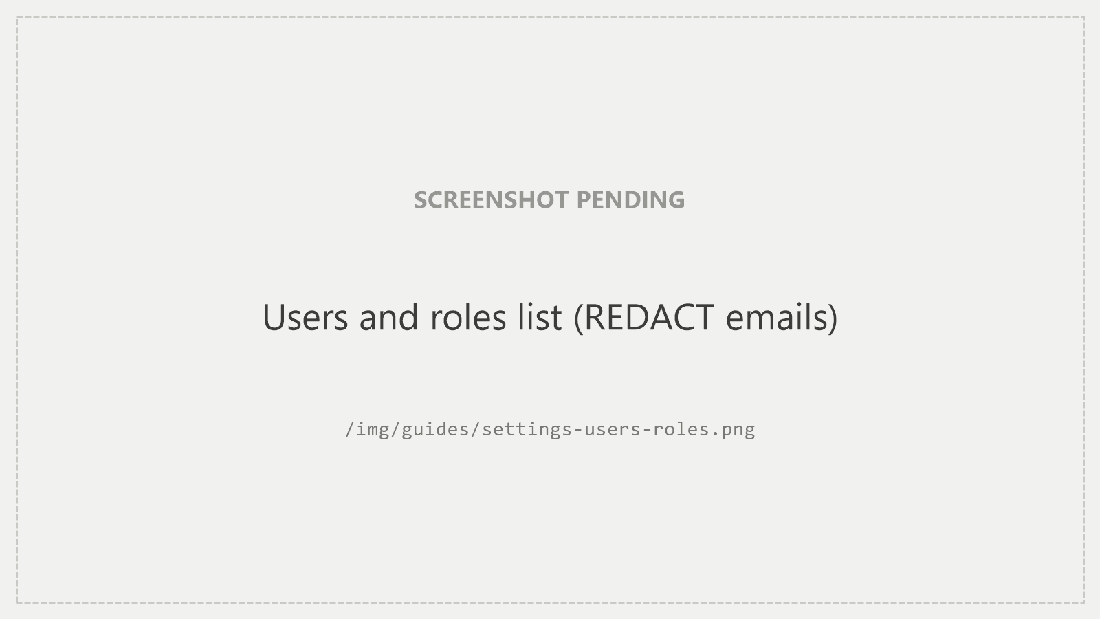 The Users & roles list: names, emails, and role badges.